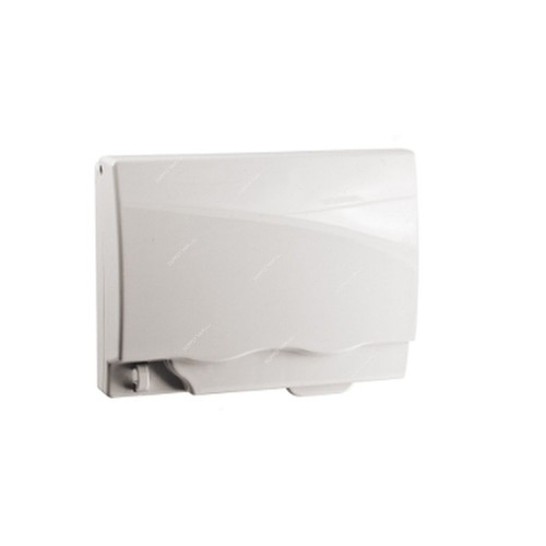 Schneider Electric Twin Gang Socket Cover, ET223R-WE, Kavacha, 2 Gang, White