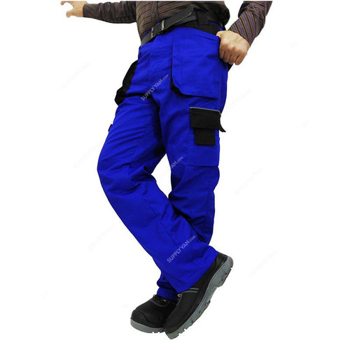 Empiral Cargo Pants, Spartan I, 65% Polyester/35% Cotton, XL, Royal Blue/Black