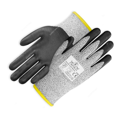 Empiral Cut-Resistant Gloves, Gorilla Cut 5 Nitrile SL, Polyurethane, M, Grey/Black
