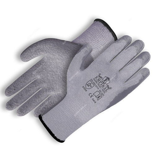 Empiral Latex Palm Coated Gloves, Gorilla Rock I, Polycotton, L, Grey