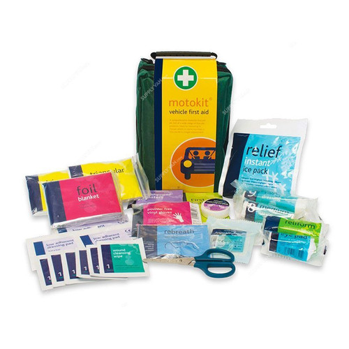 Reliance Medical SUV Vehicle First Aid Kit in Stockholm Bag, FA-156, Green, 43 Pcs/Kit