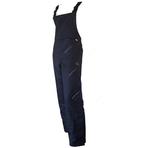 BSD HRC 4 Power Arc Flash Bib Overall, 41.0 Cal/SQ.CM, Class 2, Free Size, Navy/Grey