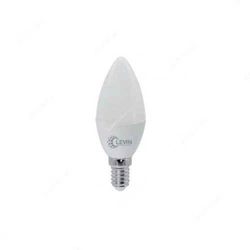 Levin LED Candle Bulb, 10765, 6W, E14, IP20, 660 LM, 6500K, Cool Daylight