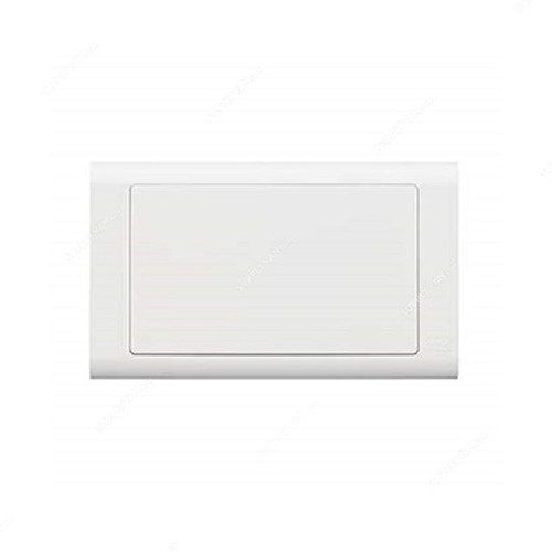 Mk Electrical Blank Plate, MV3828WHI, Essential, Polycarbonate, 2 Gang, White