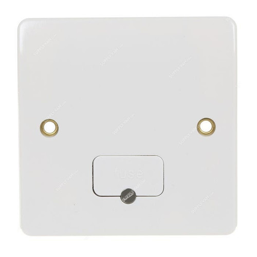 Mk Unswitched Fused Connection Unit K0337WHI, Logic Plus, Thermoset Plastic, IP2XD, 230V, 13A, White