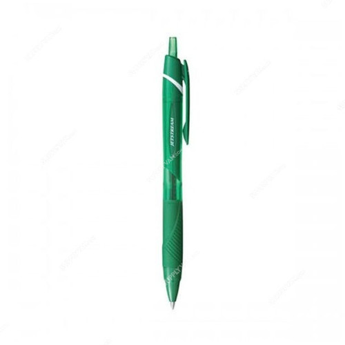 Uni-Ball Colours Retractable Ball Point Pen, SXN150C-GN, Jetstream, 1.0MM Tip, Green, 12 Pcs/Pack