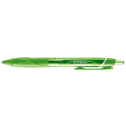 Uni-Ball Colours Retractable Ball Point Pen, SXN150C-07-GN, Jetstream, 0.7MM Tip, Green, 10 Pcs/Pack