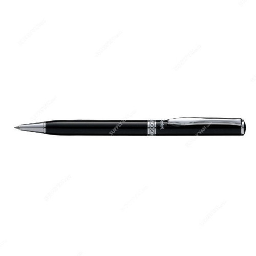 Pentel Sterling Ball Point Pen, PE-B811A-C, 0.8MM Tip, Blue Ink/Black Body