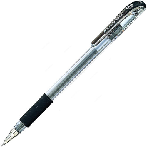 Pentel Hybrid Technica Gel Roller Pen, PE-KN105-A, 0.5MM Tip, Black, 12 Pcs/Pack