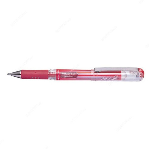 Pentel Hybrid Grip DX Gel Roller Pen, PE-K230-B, 0.7MM Tip, Red, 12 Pcs/Pack