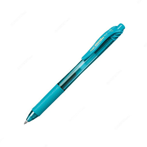 Pentel Energel-X Gel Roller Pen, PE-BL107-S3H, 0.7MM Tip, Turquoise Blue, 12 Pcs/Pack