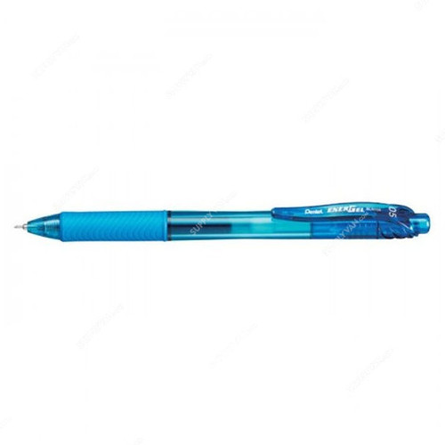 Pentel Energel-X Gel Roller Pen, PE-BL107-SH, 0.7MM Tip, Sky Blue, 12 Pcs/Pack