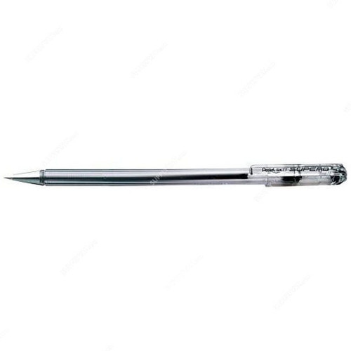 Pentel Superb Ball Point Pen, PE-BK77-A, 0.7MM Tip, Black, 12 Pcs/Pack