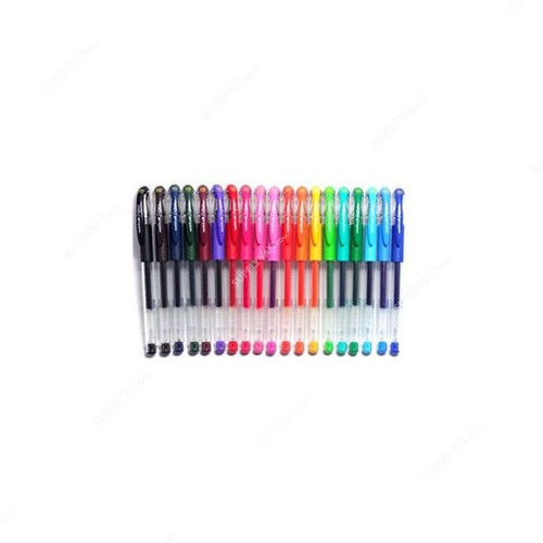 Uni-Ball Gel Roller Pen Set, UM-151, Signo, 0.3MM Tip, Assorted Colors, 12 Pcs/Set