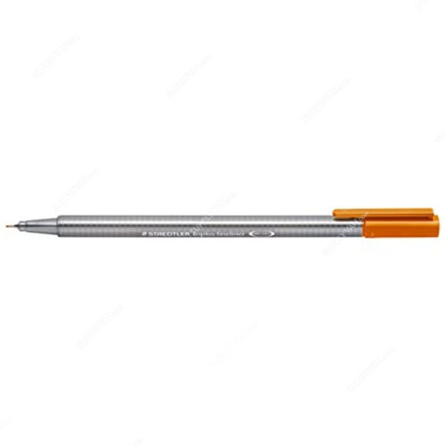 Staedtler Fineliner Pen, ST-334-07, Triplus, 0.3MM Tip, Brown, 10 Pcs/Pack