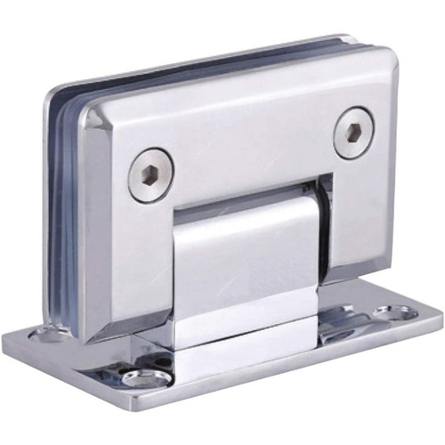 Robustline Wall to Glass Hinge, DT301, Chrome Plated Stainless Steel, 90 Degree