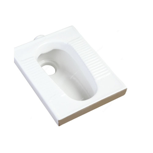 Milano Medium Deep Asian Water Closet, 117-2, Ceramic, 430MM Width x 550MM Length, White