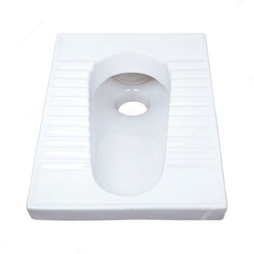 Milano Asian Water Closet, 2043, Ceramic, 460MM Width x 565MM Length, White