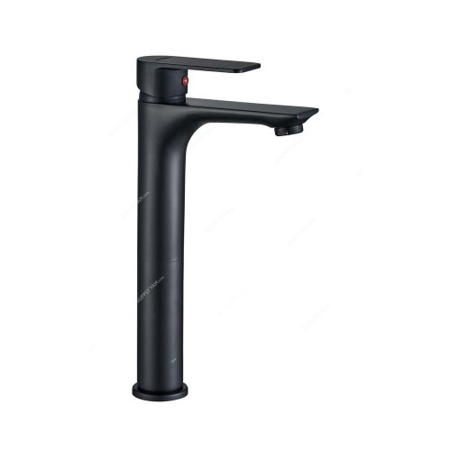 Milano Basin Mixer, Lemo Art, Brass, Matt Black Finish