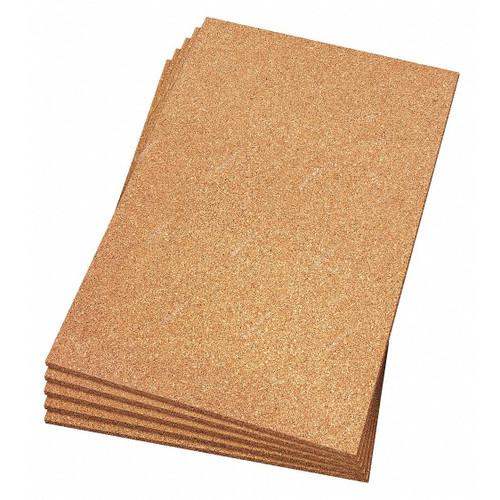 Binded Cork Sheet, Resin, 12MM Thk, 610MM Width x 915MM Length, Light Brown