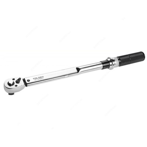 Tolsen Micrometer Torque Wrench With Reversible Ratchet, 19526, 160-800 Nm, 1 Inch Drive Size x 1225MM Length