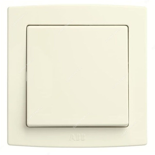 ABB DP Switch With 'ON' Mark, AC111-82, Concept BS, 1 Gang, 1 Way, 250V, 20A, Ivory White