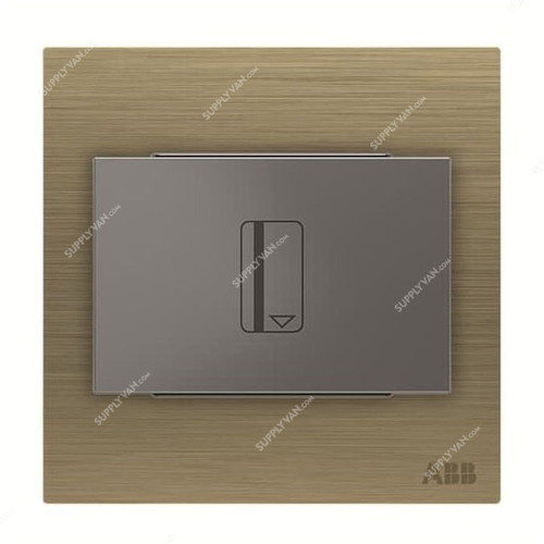 ABB Key Card Switch With LED, AM40244-AG, Millenium, 16A, Antique Gold