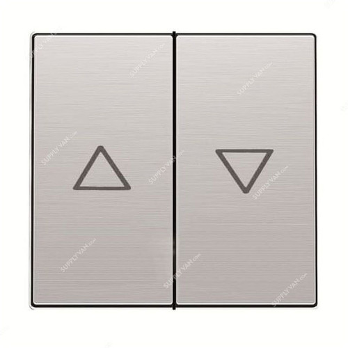 ABB Blind Control Switch With LED, AM11844-ST, Millenium, 16A, Stainless Steel