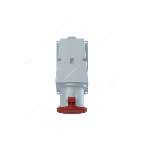 Abb Wall Mounted Socket Outlet, 363RS6, 380-415V, IP44, 63A, 3P+E, Red