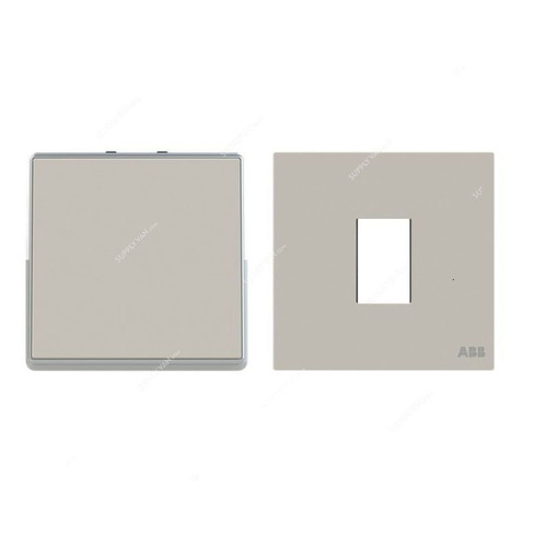 ABB Electrical Switch With Rocker Frame, AMD11544-DU+AMD5044-DU, Millenium, 1 Gang, 2 Way, 20A, Dune Sand