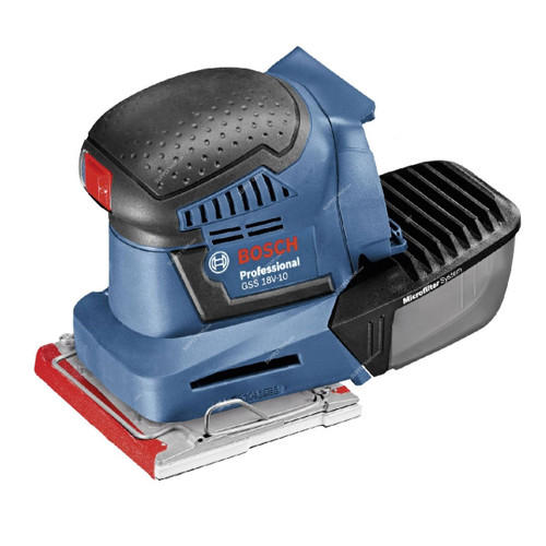 Bosch Professional Cordless Orbital Sander With 2Pcs Sanding Sheet, GSS-18V-10, 18V, 1.6MM Circuit Dia