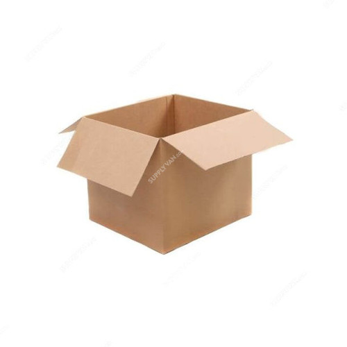 Corrugated Box, 5 Ply, 45CM Height x 45CM Width x 45CM Length, Brown, 5 Pcs/Pack