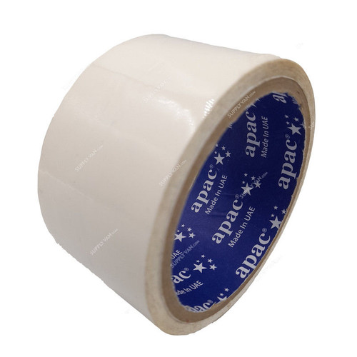 Coloured BOPP Tape, 48MM Width x 200 Yards Length, White, 36 Rolls/Carton