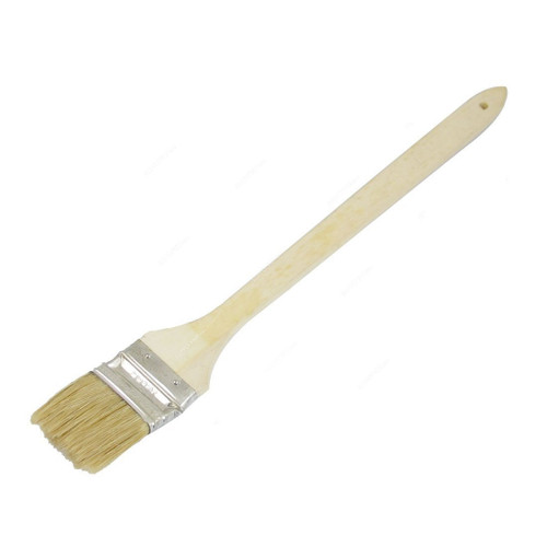 Angle Radiator Paint Brush With Long Wooden Handle, ARB4, 4 Inch