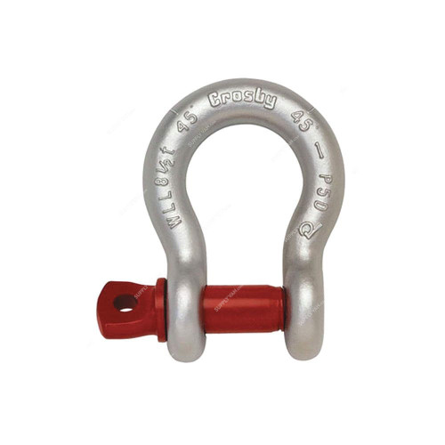 Crosby Anchor Shackle, G-209-1018455,1/2 Inch, 2000 Kg