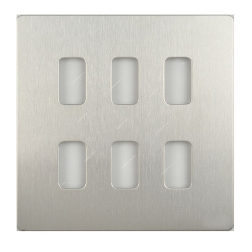 Schneider Electric Screwless Euro Modular, Ultimate, 1 Gang, 25MM Hole Dia, Polished Brass