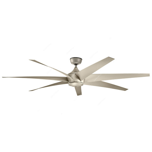 Kichler Ceiling Fan, 310115-ANS, Lehr, 32.2W, 7 Blade, 80 Inch Blade Dia, Antique Satin Silver