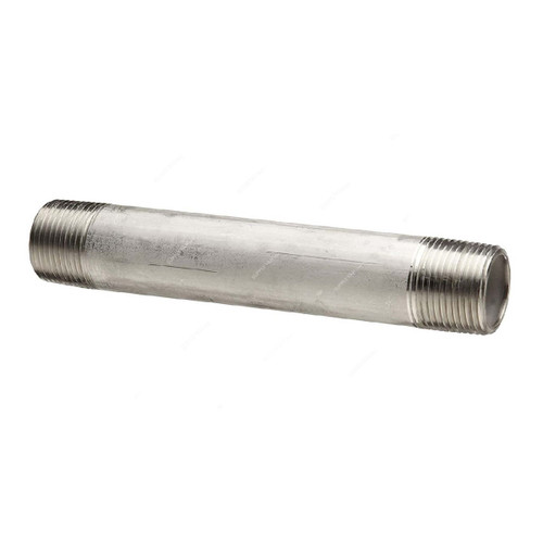 Stainless Steel Pipe Fitting, 3/8 Inch MNPT, 50MM Length