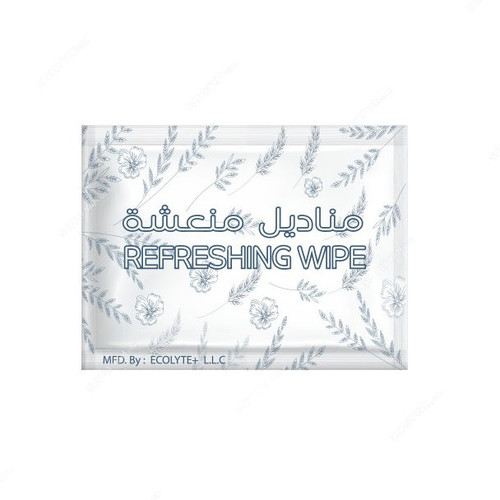 Ecolyte Plus Refreshing Wet Wipes, ECO-RWW-500, 17CM Length x 10CM Width, 500 Pcs/Box