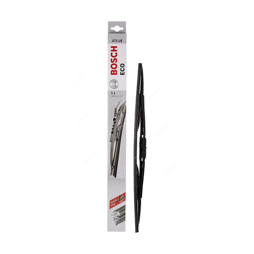 Bosch Single Wiper Blade, 3397011528, Eco, 19 Inch, Black