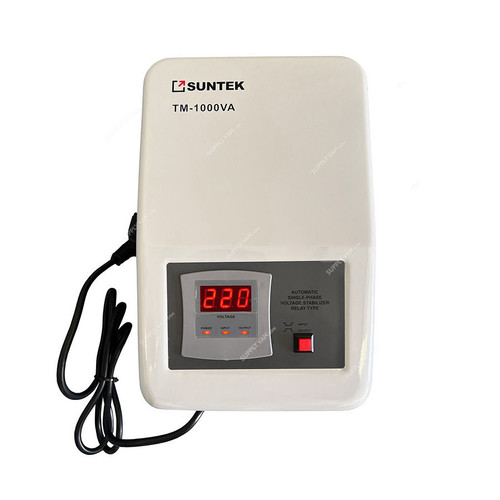 Suntek Automatic Relay Voltage Stabilizer, TM-1000VA, 4A, 120-285V, 1000VA