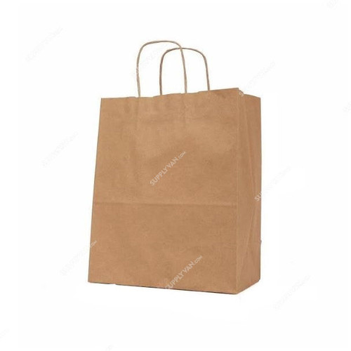 The Paperpack Paper Bag With Twisted Handle, 31CM Length x 13CM Width x 41CM Height, Brown, 50 Pcs/Pack