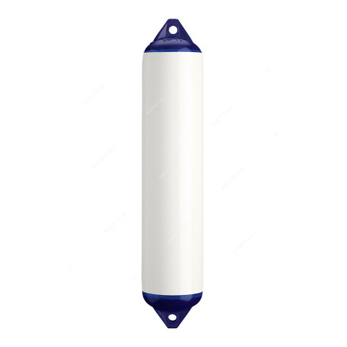 Polyform Boat Fender, F-4, F Series, Vinyl, 8.5 Inch Dia x 40.5 Inch Length, White