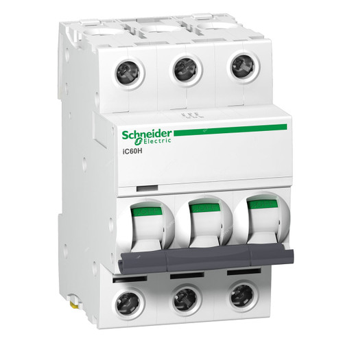 Schneider Electric iC60H Miniature Circuit Breaker, A9F54332, 3P, Curve, C, 32A