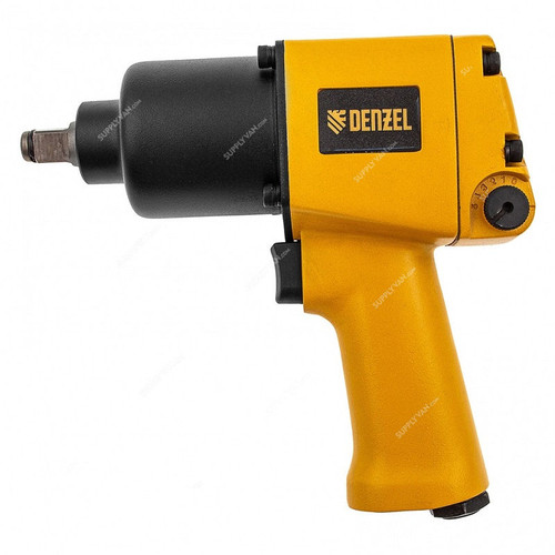 Denzel Pneumatic Impact Wrench, IW860, 1/2 Inch Square Drive, 7000 RPM, 868 Nm