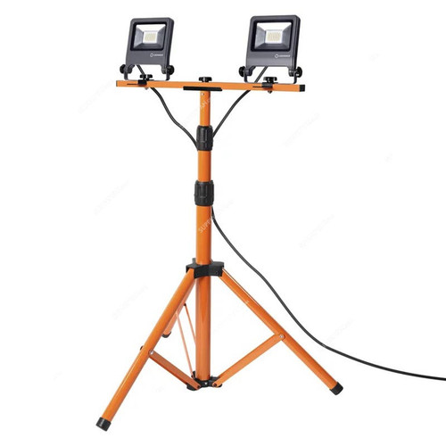 Ledvance LED Worklight With Tripod Stand, 2 x 20W, IP65, 3400 LM, 4000K, Cool White