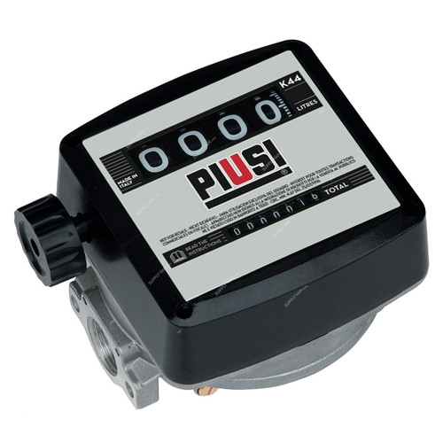 Piusi 4 Digit Diesel Mechanical Flowmeter, K44, 1 Inch BSP, 20-120 L/min, 10 Bar