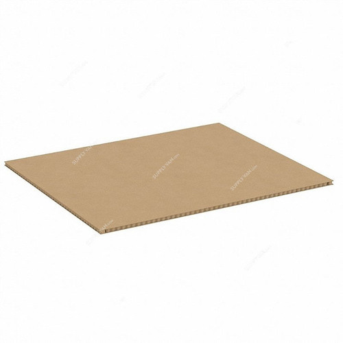 Corrugated Honeycomb Sheet, 15MM Thk, 120CM Width x 244CM Length, Brown