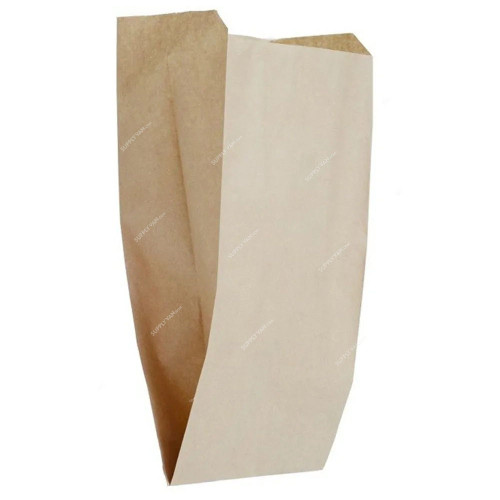 Flat Bottom Paper Bag, 43CM Height x 18.5CM Width x 9CM Depth, Brown, 250 Pcs/Pack