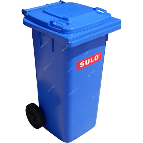 Sulo Mobile Garbage Bin Without Pedal, MGB-120L, HDPE, 120 Ltrs, Blue